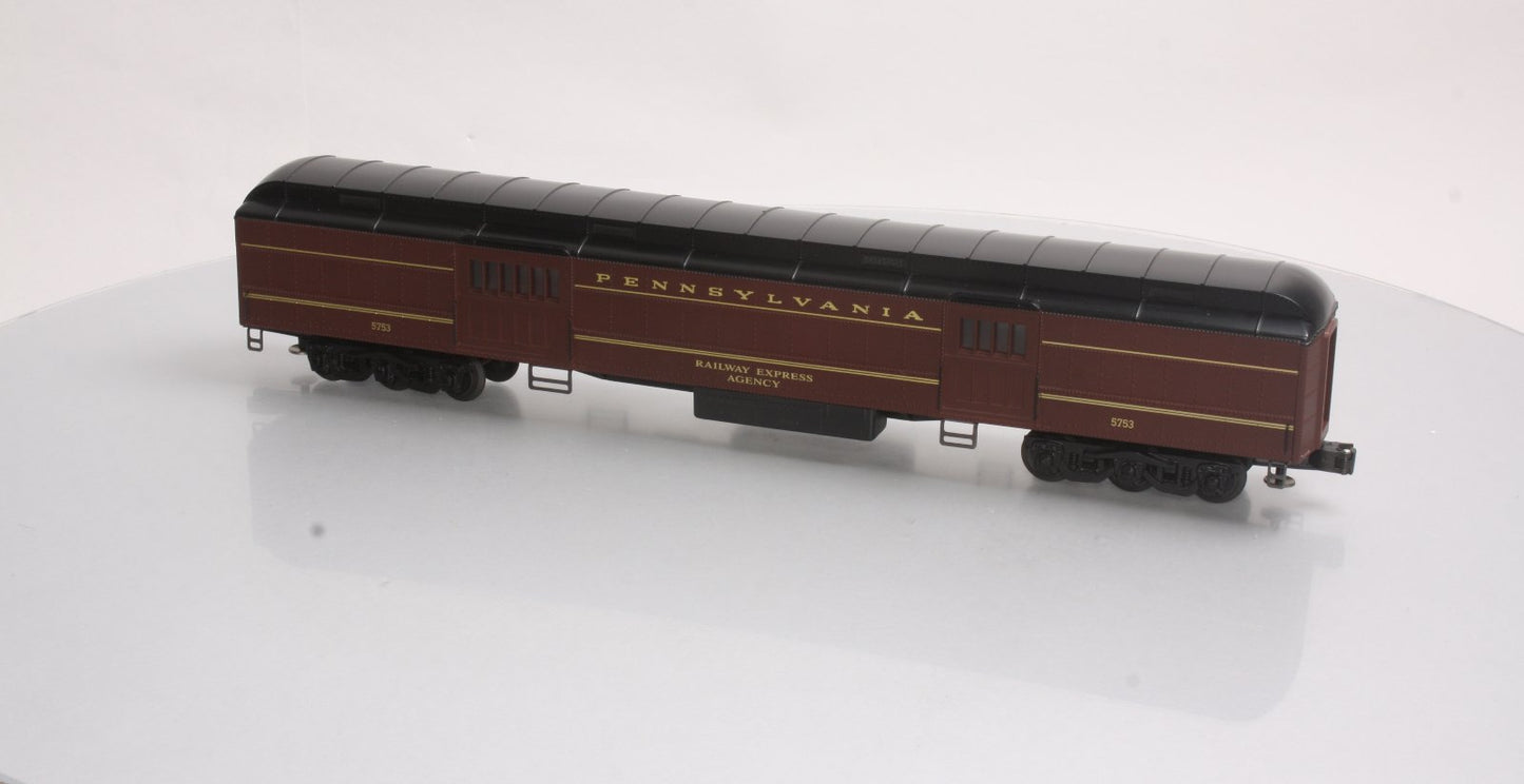 K-Line K-5753 O Gauge Pennsylvania "REA" 18" Heavyweight Baggage Car #5753 LN/Box
