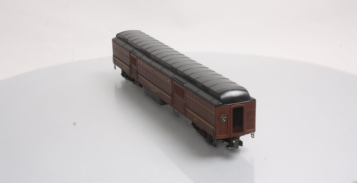 K-Line K-5753 O Gauge Pennsylvania "REA" 18" Heavyweight Baggage Car #5753 LN/Box