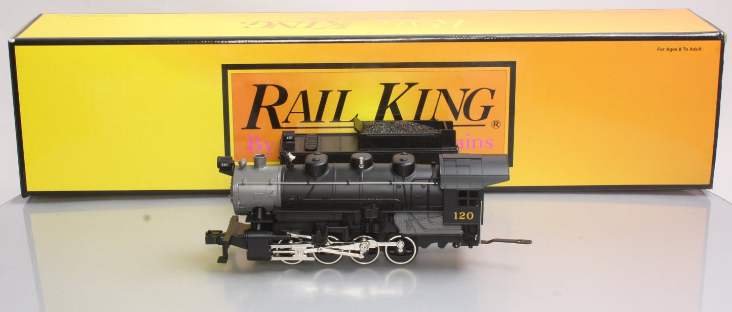 MTH 30-1182-1 O Gauge Erie 0-8-0 Steam Locomotive & Tender w/PS2 #120 LN/Box