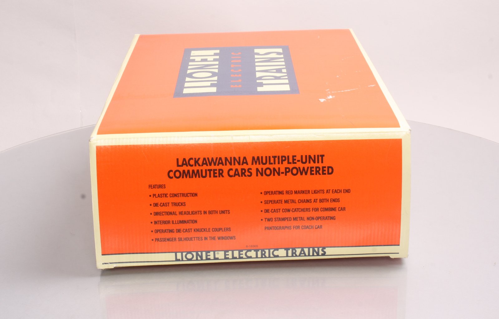 Lionel 6-18305 O Gauge Lackawanna Non-Powered Multiple-Unit Commuter Car Set LN/Box