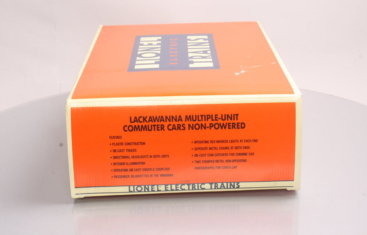Lionel 6-18305 O Gauge Lackawanna Non-Powered Multiple-Unit Commuter Car Set LN/Box