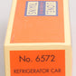 Lionel 6-6572 O-Gauge REA Refrigerator Car #6572 (Reproduction) LN/Box