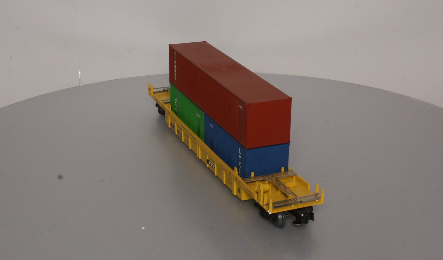 Right-of-Way 54528 O TTX Stack Car w/Intermodal Containers EX/Box