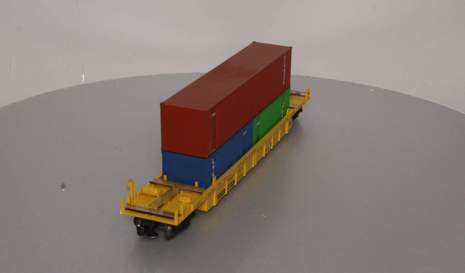 Right-of-Way 54528 O TTX Stack Car w/Intermodal Containers EX/Box