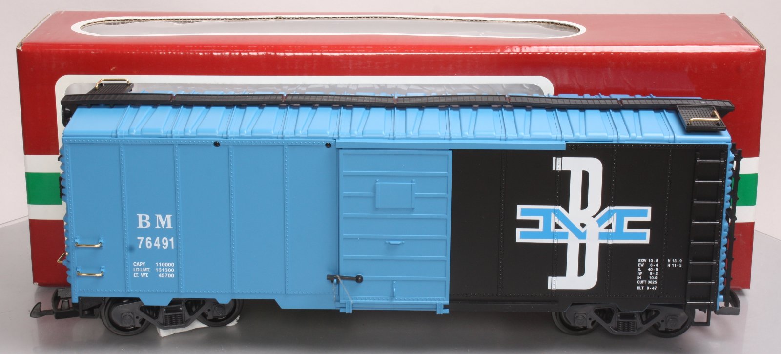 LGB 42917 G Scale Boston & Maine Boxcar #76491 LN/Box