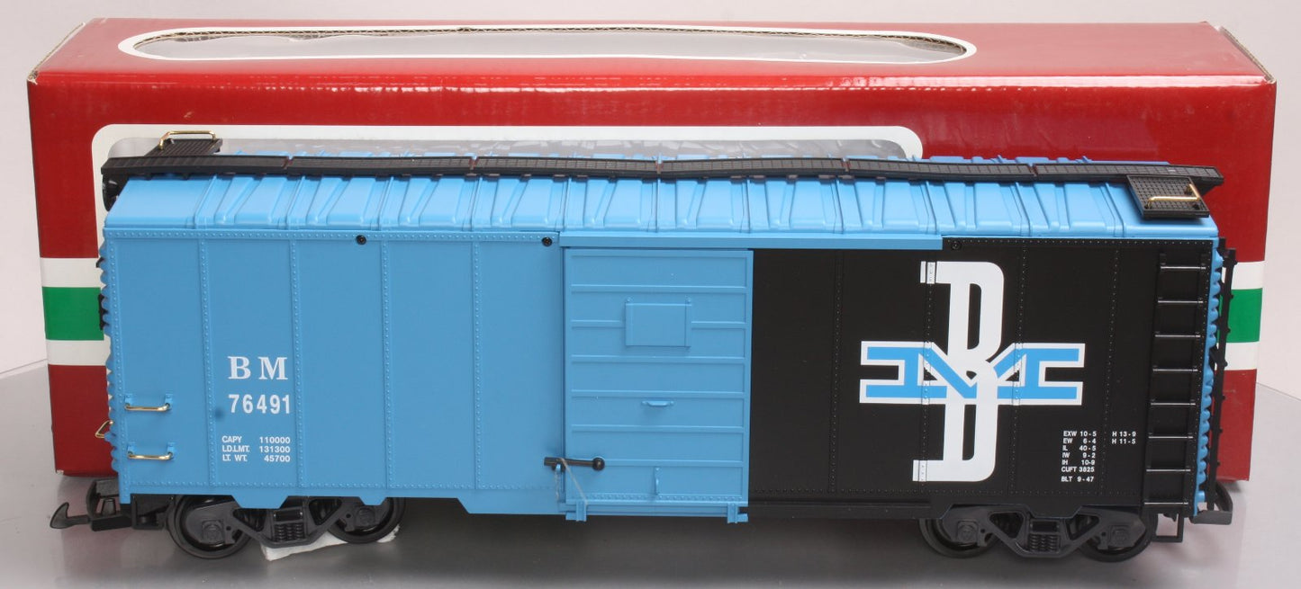 LGB 42917 G Scale Boston & Maine Boxcar #76491 LN/Box