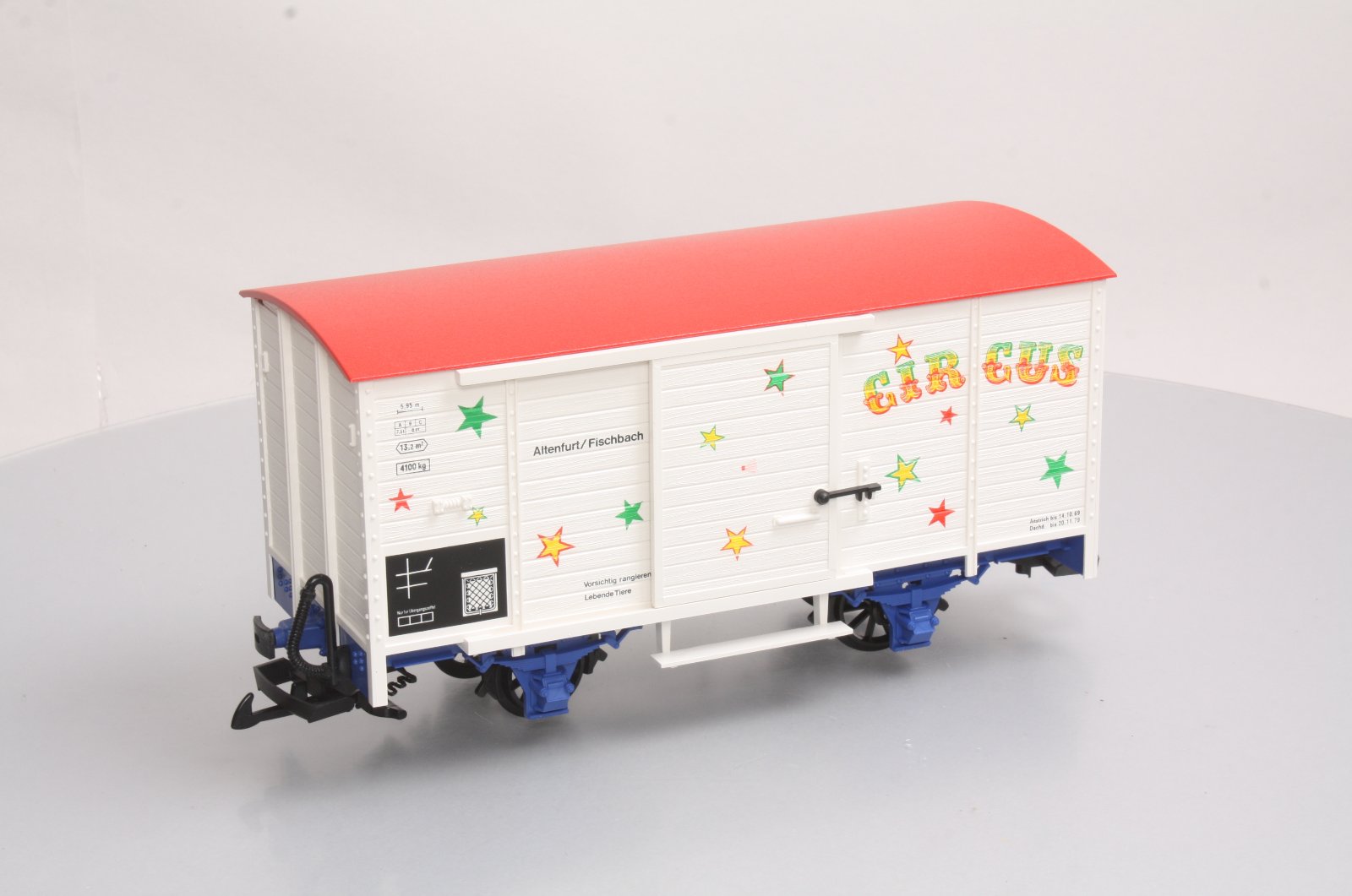 LGB 4136S G Scale Circus Sound Car with Sound LN/Box