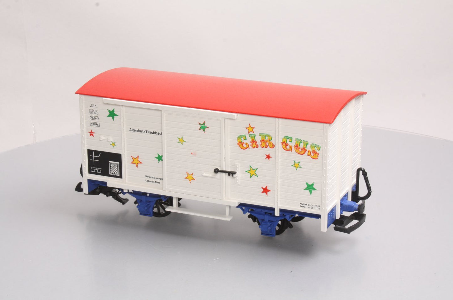 LGB 4136S G Scale Circus Sound Car with Sound LN/Box
