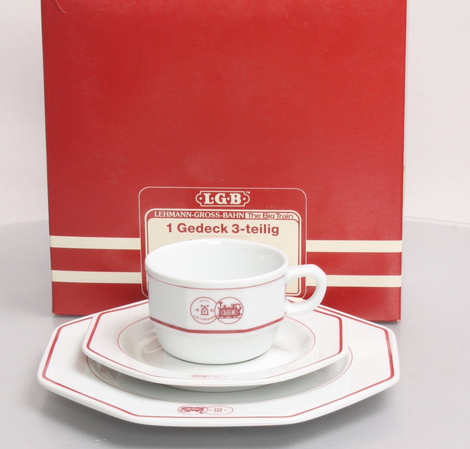 LGB 1 Gedeck 3-Teilig-1 Chinaware Tree Piece Setting G Scale