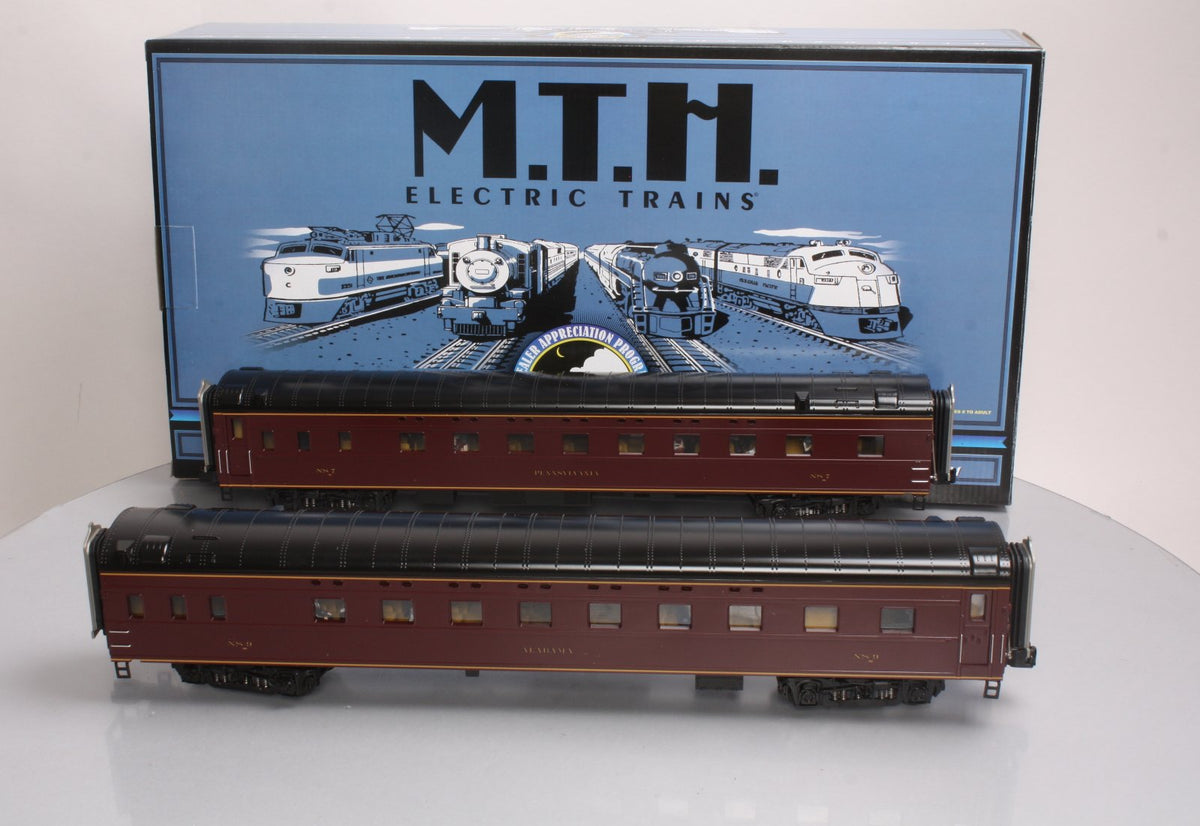 MTH 20-80007I O Gauge Norfolk Southern 70' Sleeper/Sleeper 2-Car Passenger Set LN/Box