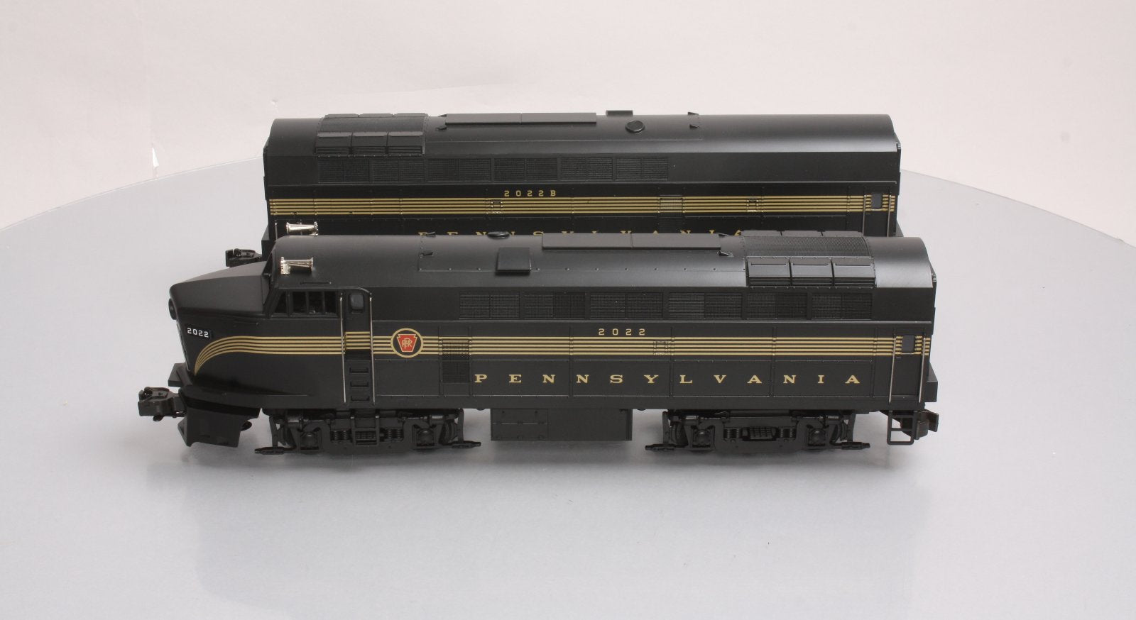 Weaver 2022 O PRR Baldwin Sharknose A/B Diesel Loco Set #2022/2022B -3 Rail LN/Box