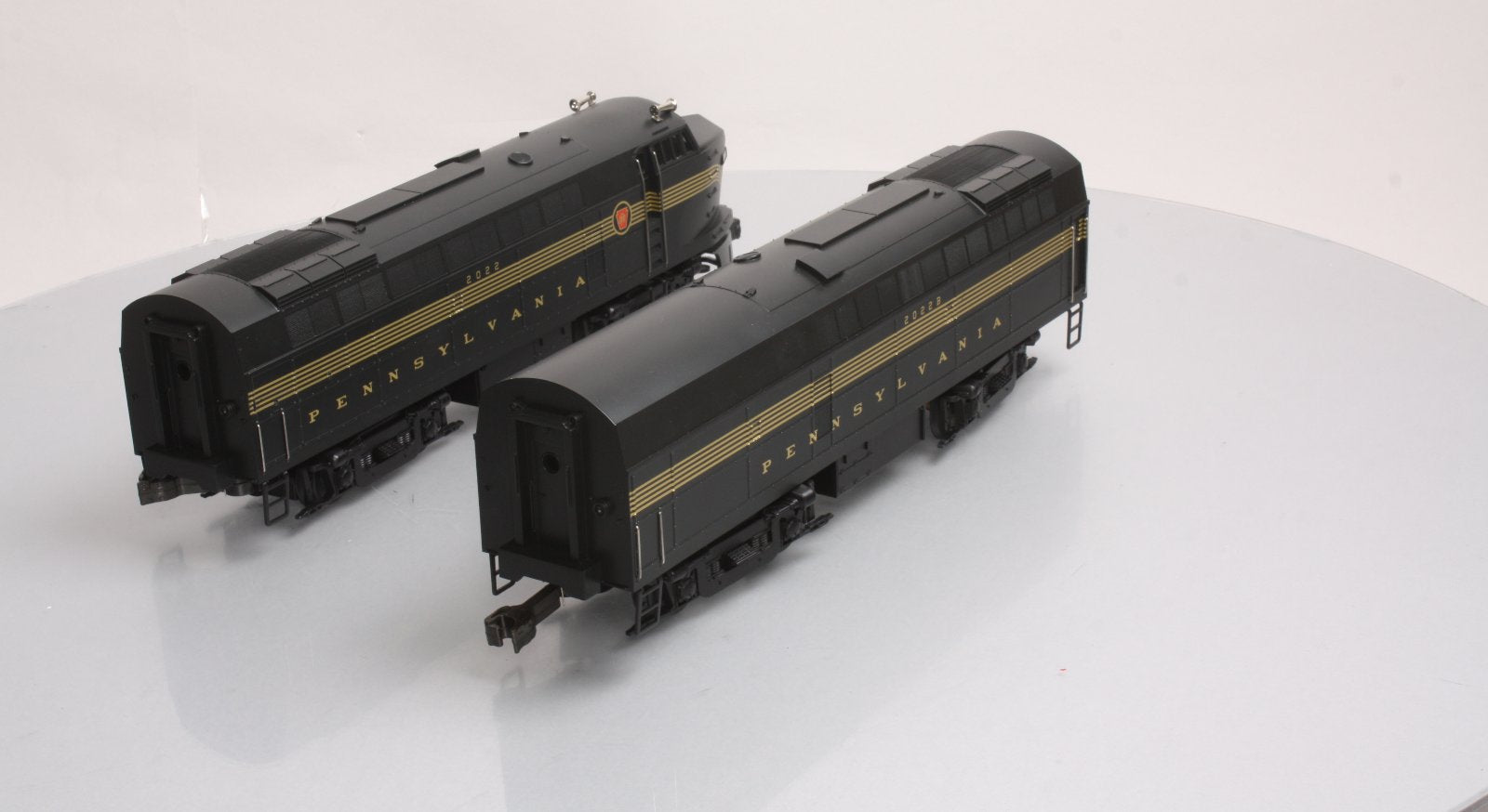 Weaver 2022 O PRR Baldwin Sharknose A/B Diesel Loco Set #2022/2022B -3 Rail LN/Box