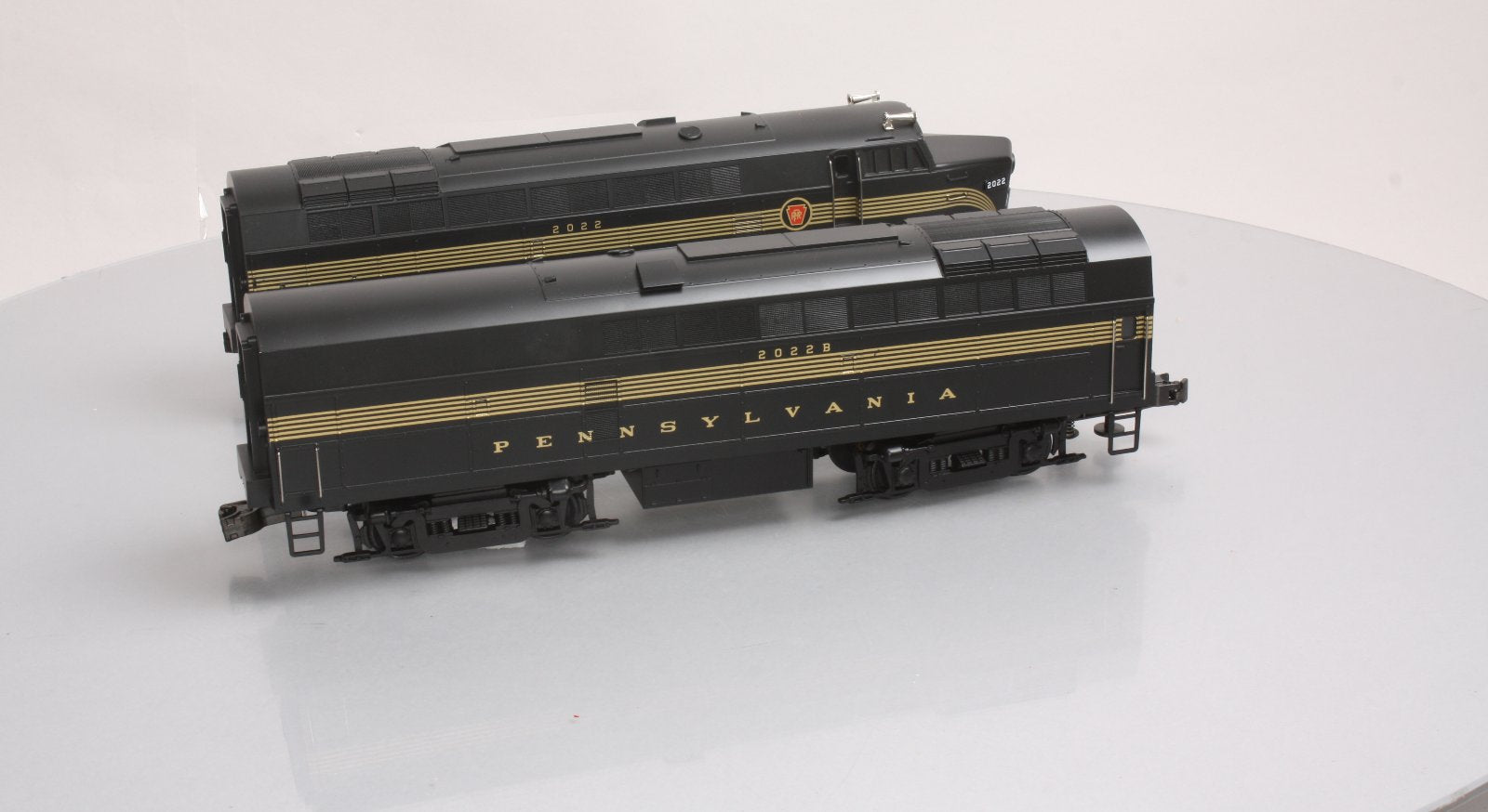 Weaver 2022 O PRR Baldwin Sharknose A/B Diesel Loco Set #2022/2022B -3 Rail LN/Box