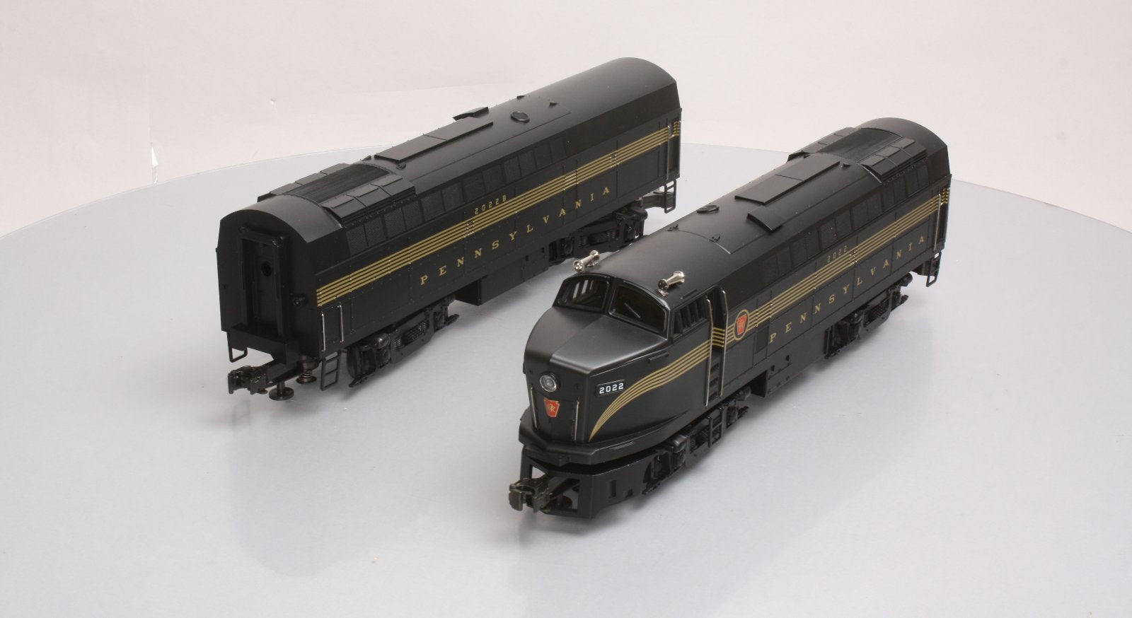 Weaver 2022 O PRR Baldwin Sharknose A/B Diesel Loco Set #2022/2022B -3 Rail LN/Box