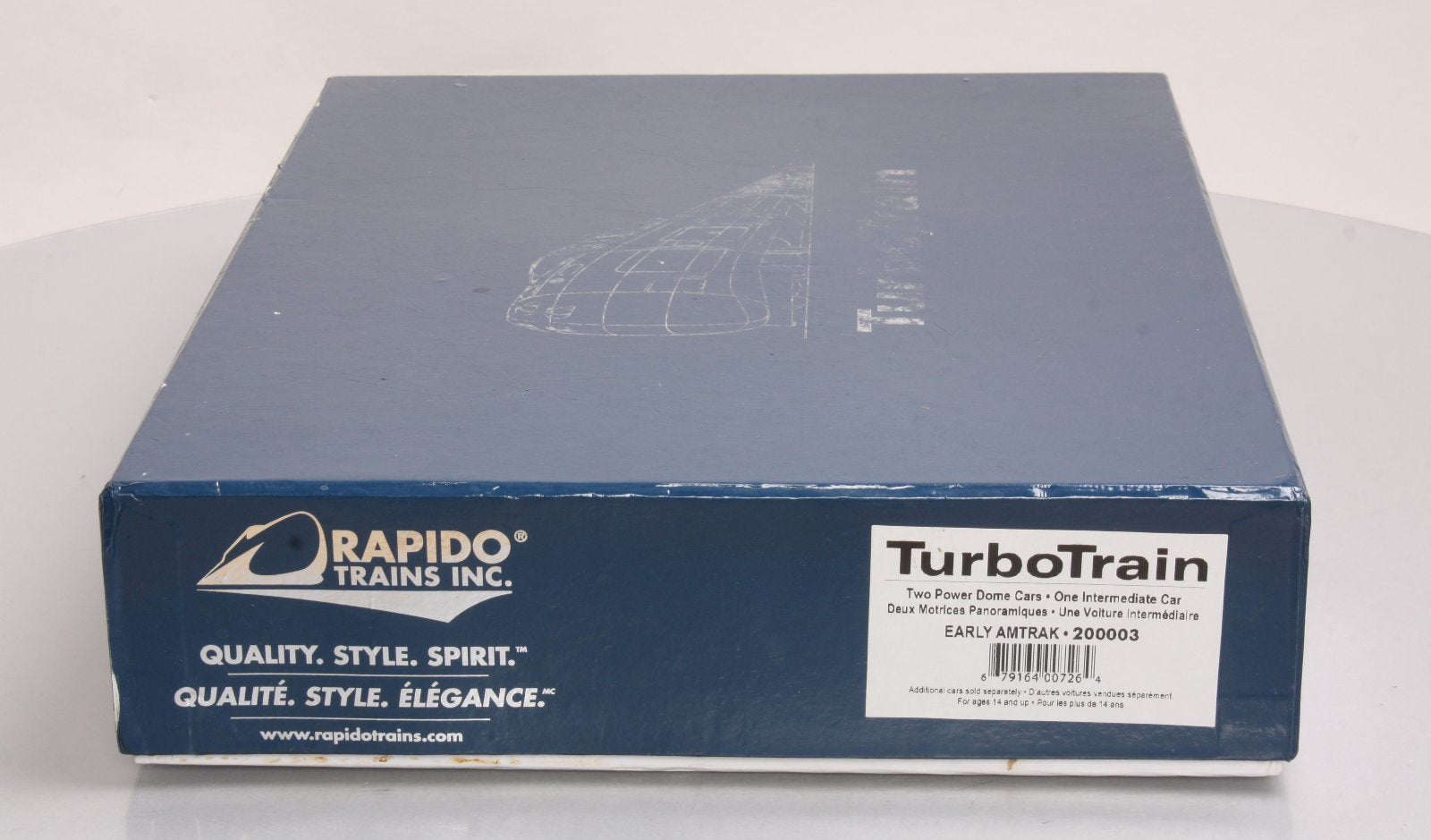 Rapido Trains 200003 HO Scale Amtrak TurboTrain Early Diesel Passenger Train Set