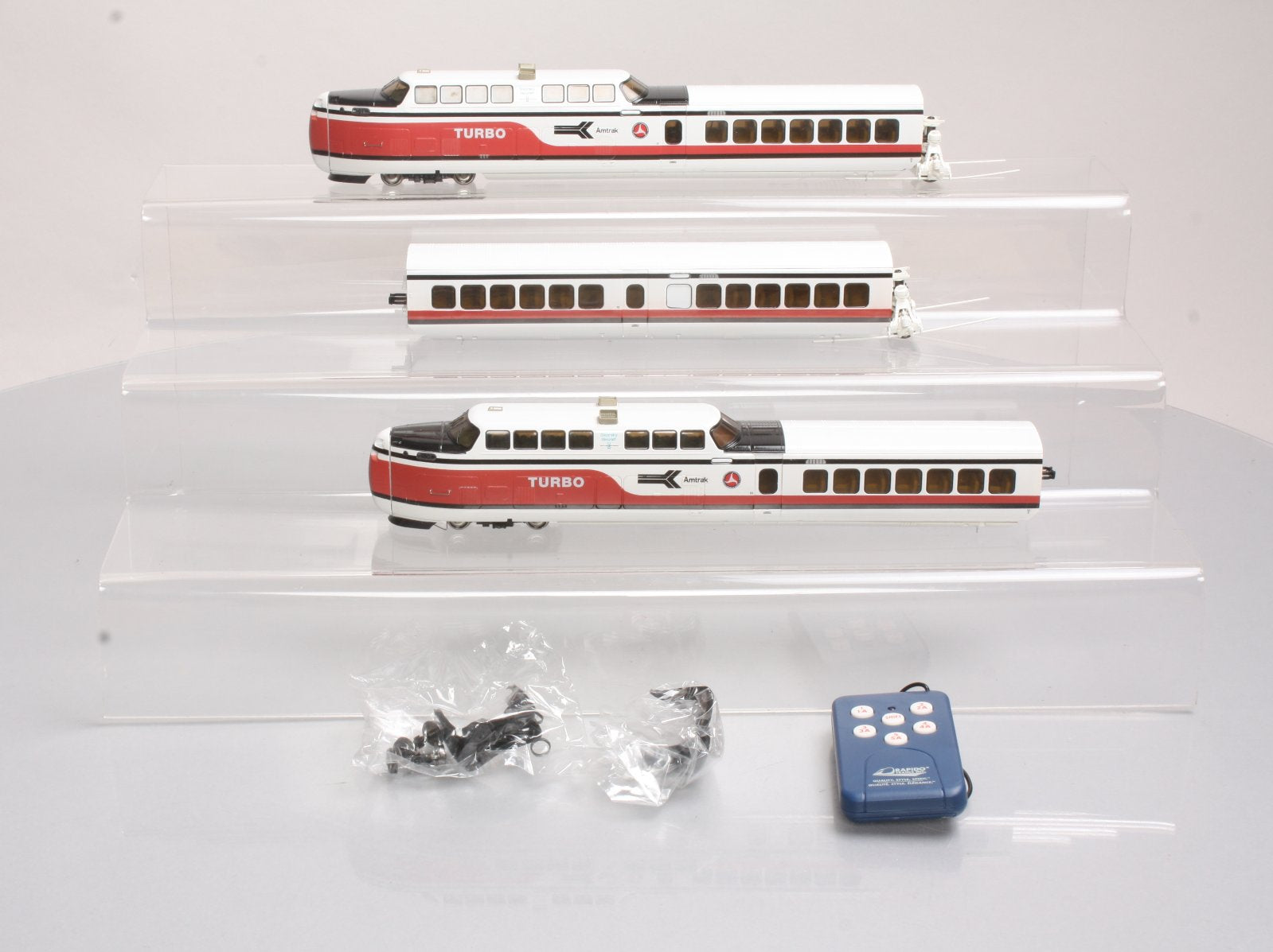 Rapido Trains 200003 HO Scale Amtrak TurboTrain Early Diesel Passenger Train Set