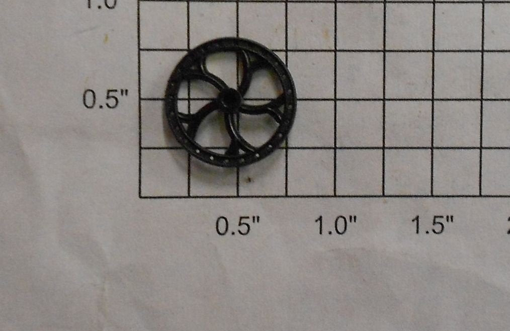 Lionel 87701-175 G Scale Black Brake Wheel