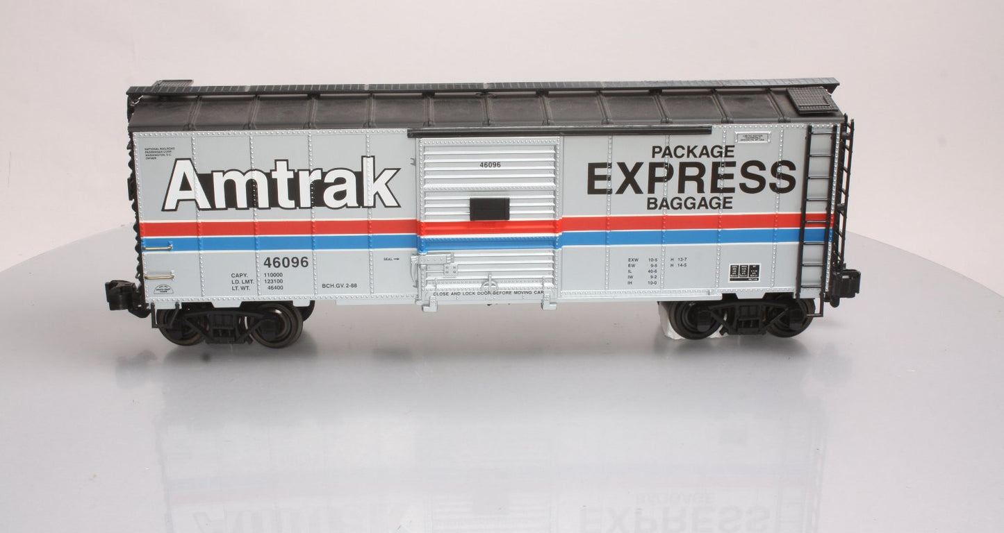 Aristo-Craft 46096 G Scale Amtrak Package & Express Steel Boxcar - Metal Wheels LN/Box