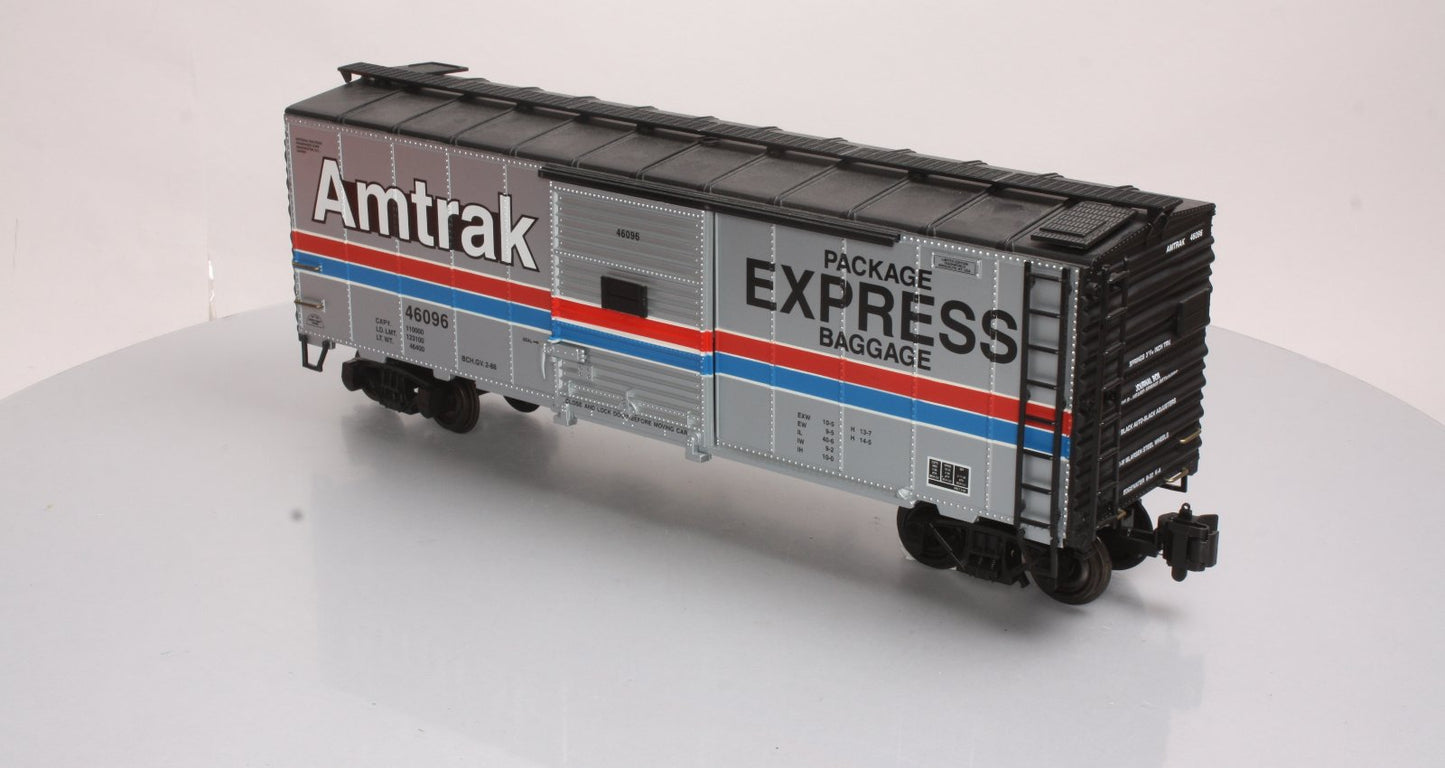 Aristo-Craft 46096 G Scale Amtrak Package & Express Steel Boxcar - Metal Wheels LN/Box
