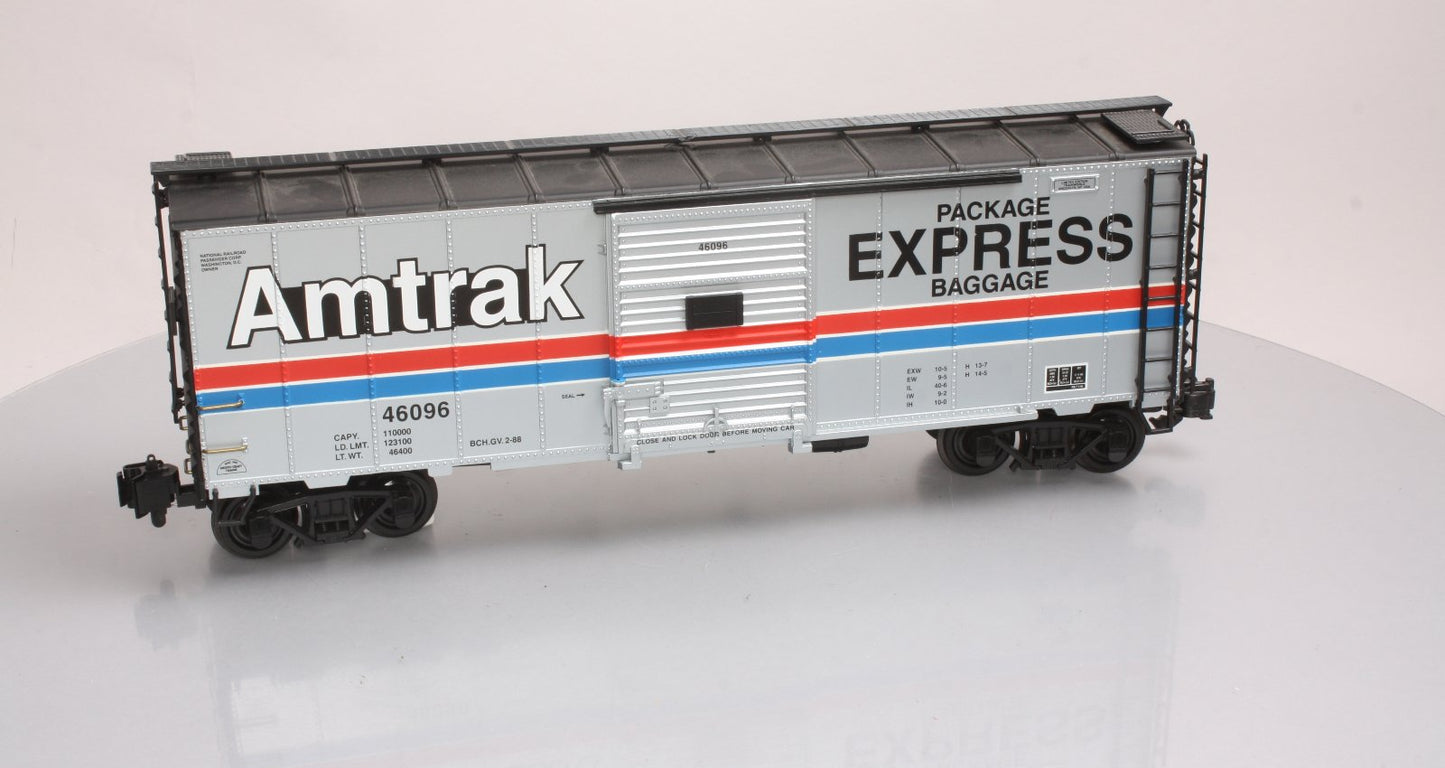 Aristo-Craft 46096 G Scale Amtrak Package & Express Steel Boxcar - Metal Wheels LN/Box