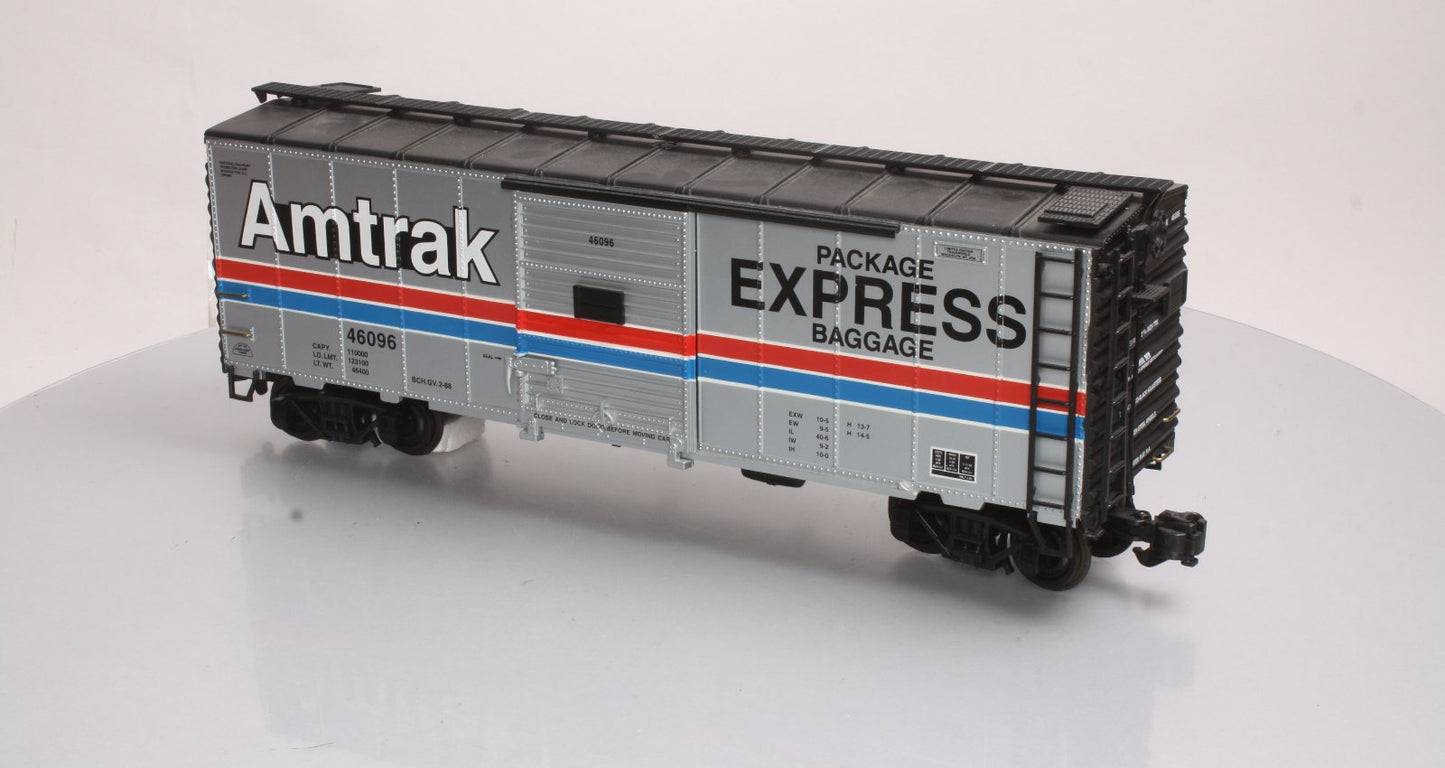 Aristo-Craft 46096 G Scale Amtrak Package & Express Steel Boxcar - Metal Wheels LN/Box