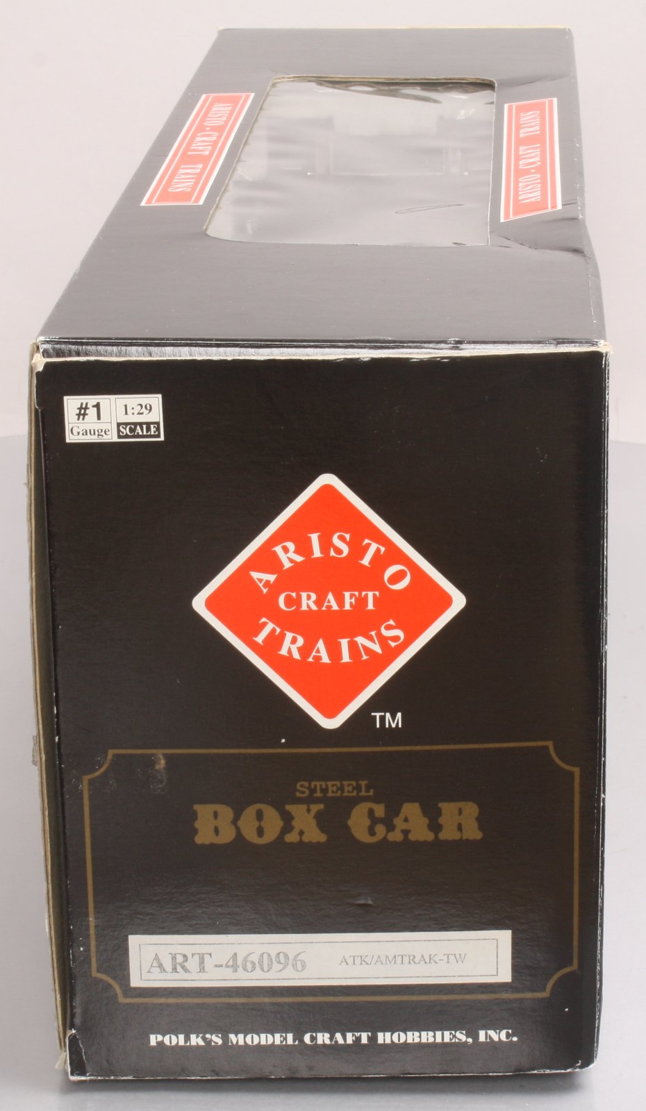 Aristo-Craft 46096 G Scale Amtrak Package & Express Steel Boxcar - Metal Wheels LN/Box