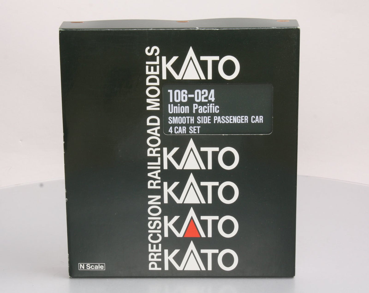 Kato 106-024 N Scale Union Pacific Smooth-Side 4-Car Passenger Set LN/Box