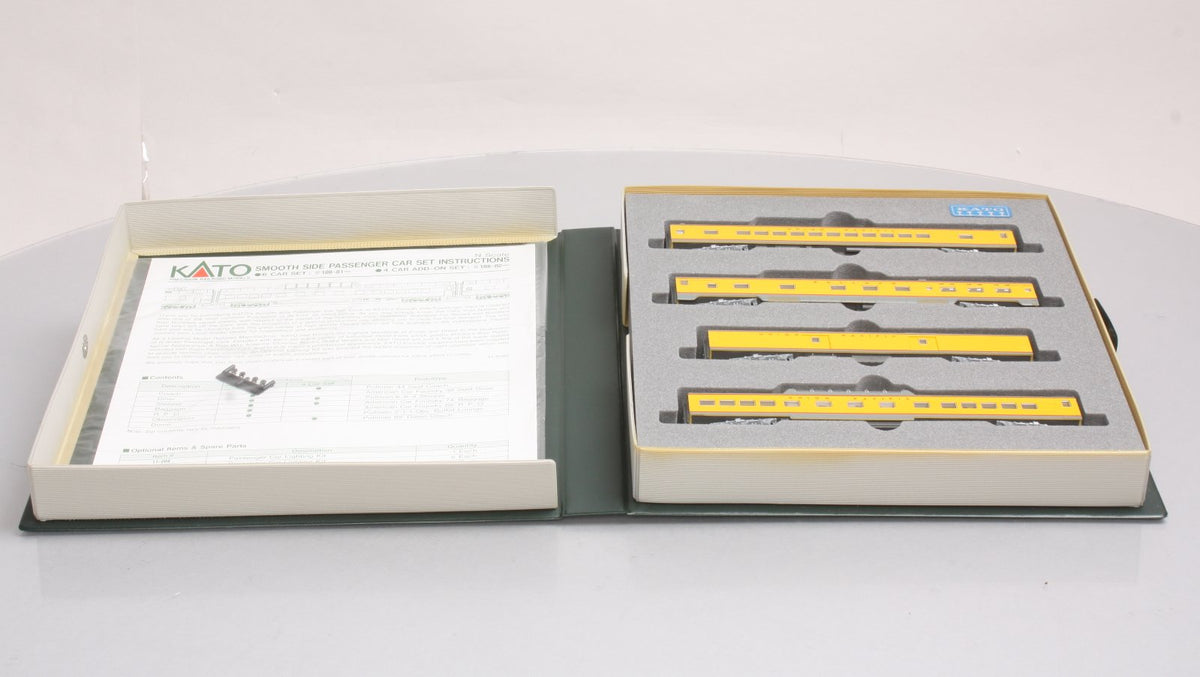Kato 106-024 N Scale Union Pacific Smooth-Side 4-Car Passenger Set LN/Box