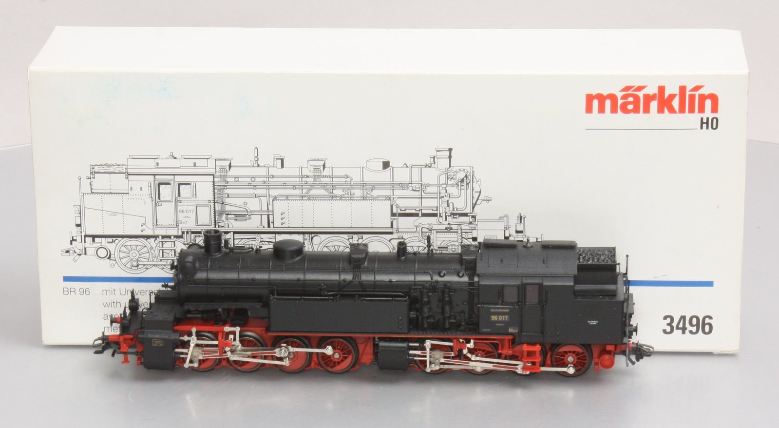 Marklin 3496 HO Scale BR 96 Mallet Type Tank Steam Locomotive #96 017 LN/Box