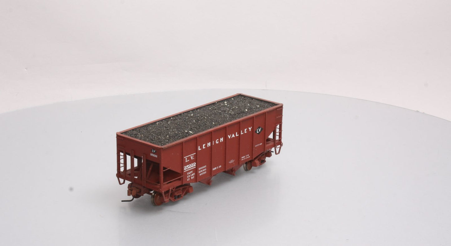 Atlas 7758-3 O Scale Lehigh Valley 55-Ton Fishbelly Hopper Car #25222 (2 Rail) EX/Box
