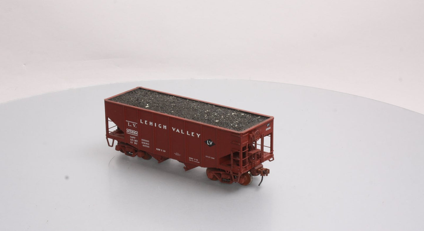 Atlas 7758-3 O Scale Lehigh Valley 55-Ton Fishbelly Hopper Car #25222 (2 Rail) EX/Box