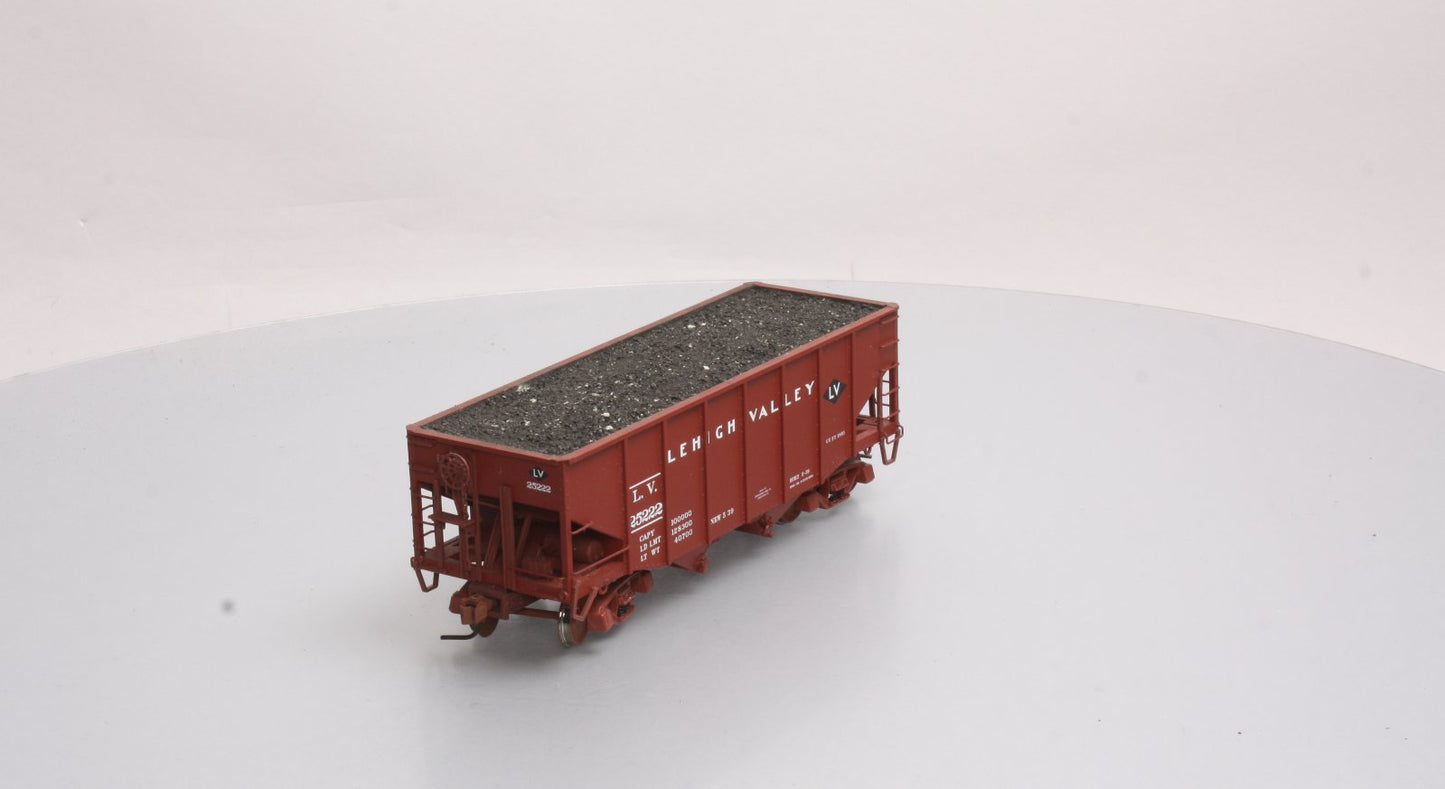 Atlas 7758-3 O Scale Lehigh Valley 55-Ton Fishbelly Hopper Car #25222 (2 Rail) EX/Box