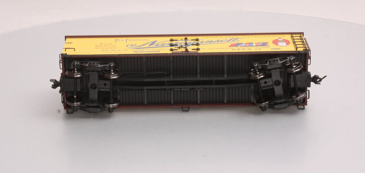 Atlas 7722-2 Narragansett Banquet Ale 40' Woodside Reefer #12 - 2 Rail LN/Box