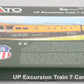 Kato 106-086-1 N UP Excursion Train 7-Car Set w/ Installed Lighting LN/Box