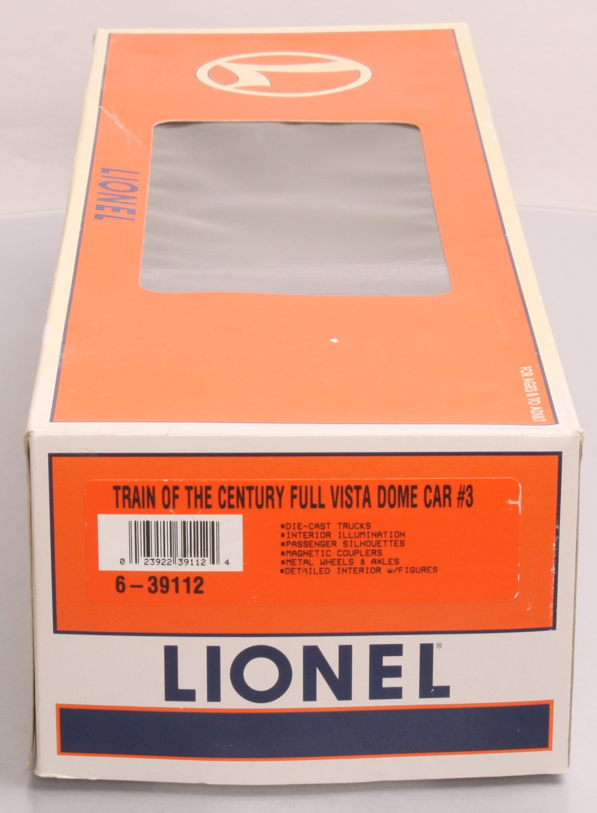 Lionel 6-39112 O Gauge Train of the Century Spirit Full Vista Dome #3 (Spirit) LN/Box