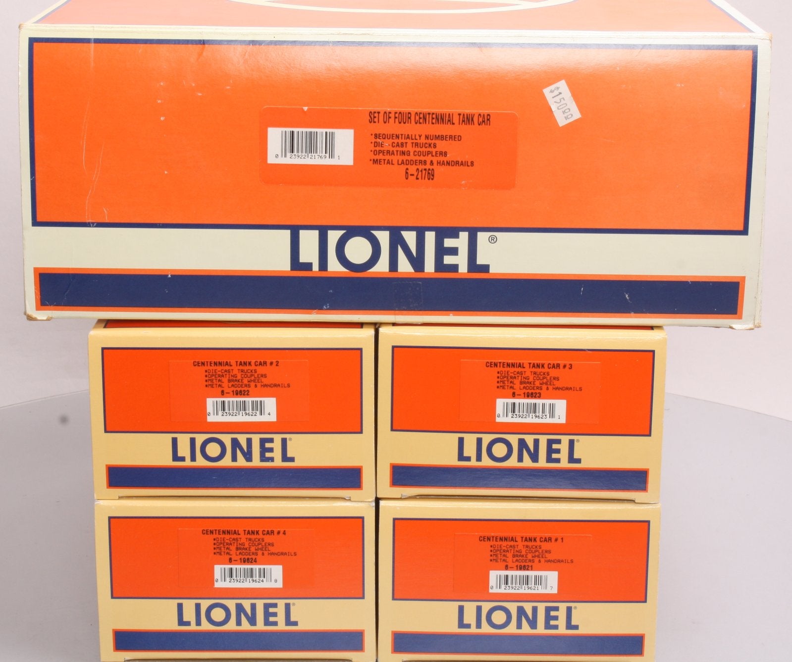 Lionel 6-21769 1999 Lionel Centennial 4-Car Set LN/Box