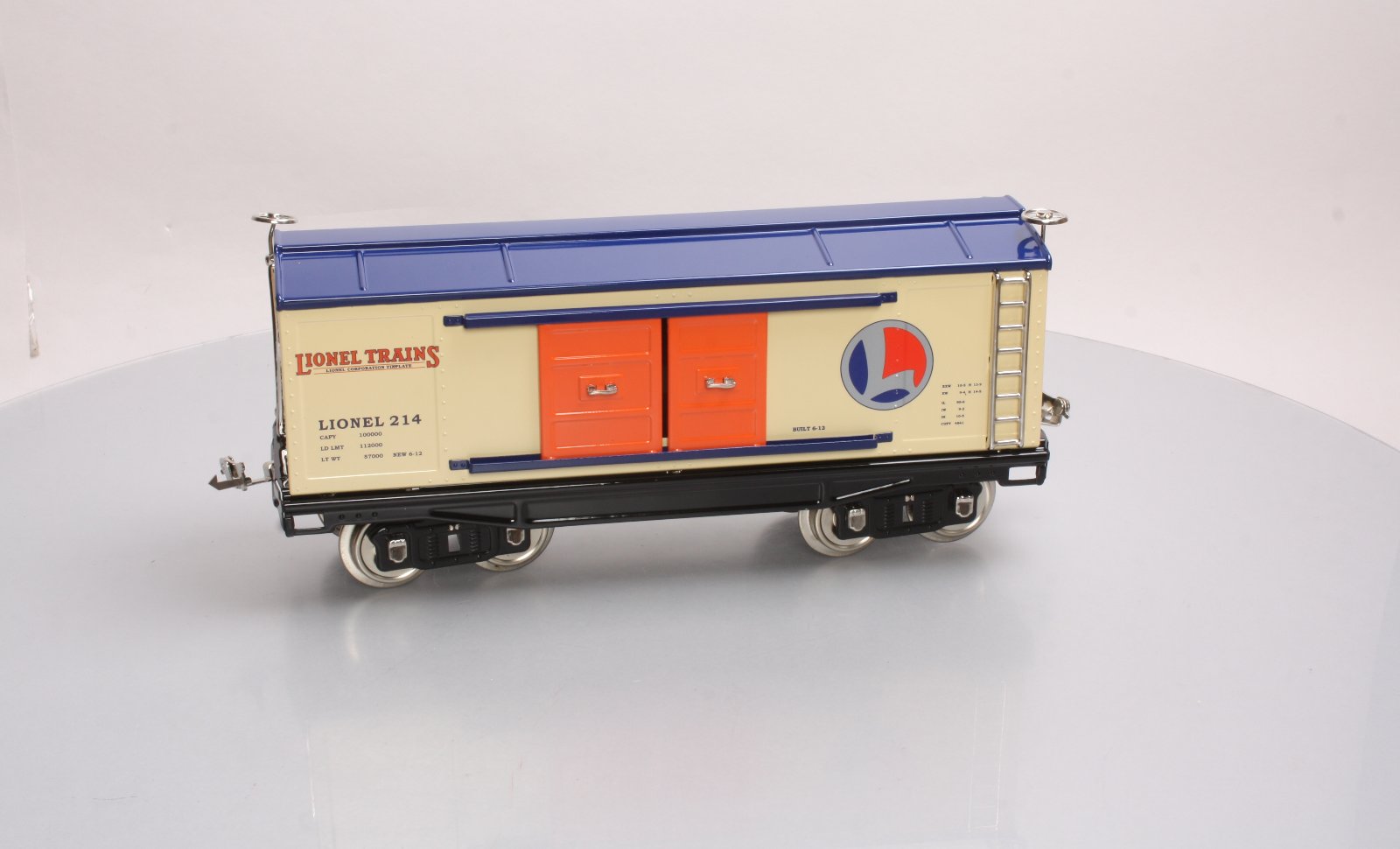 MTH 11-30133 Standard Gauge Box Car #214 NIB
