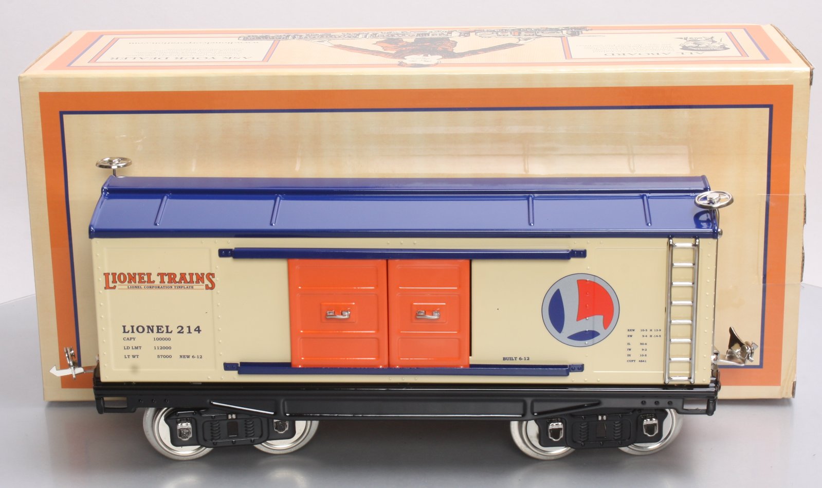 MTH 11-30133 Standard Gauge Box Car #214 NIB