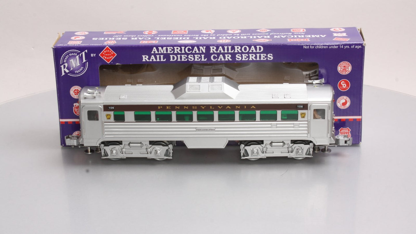 RMT 92515-4 O Gauge PRR/Philadelphia Buddy Powered Rail Diesel Car #106