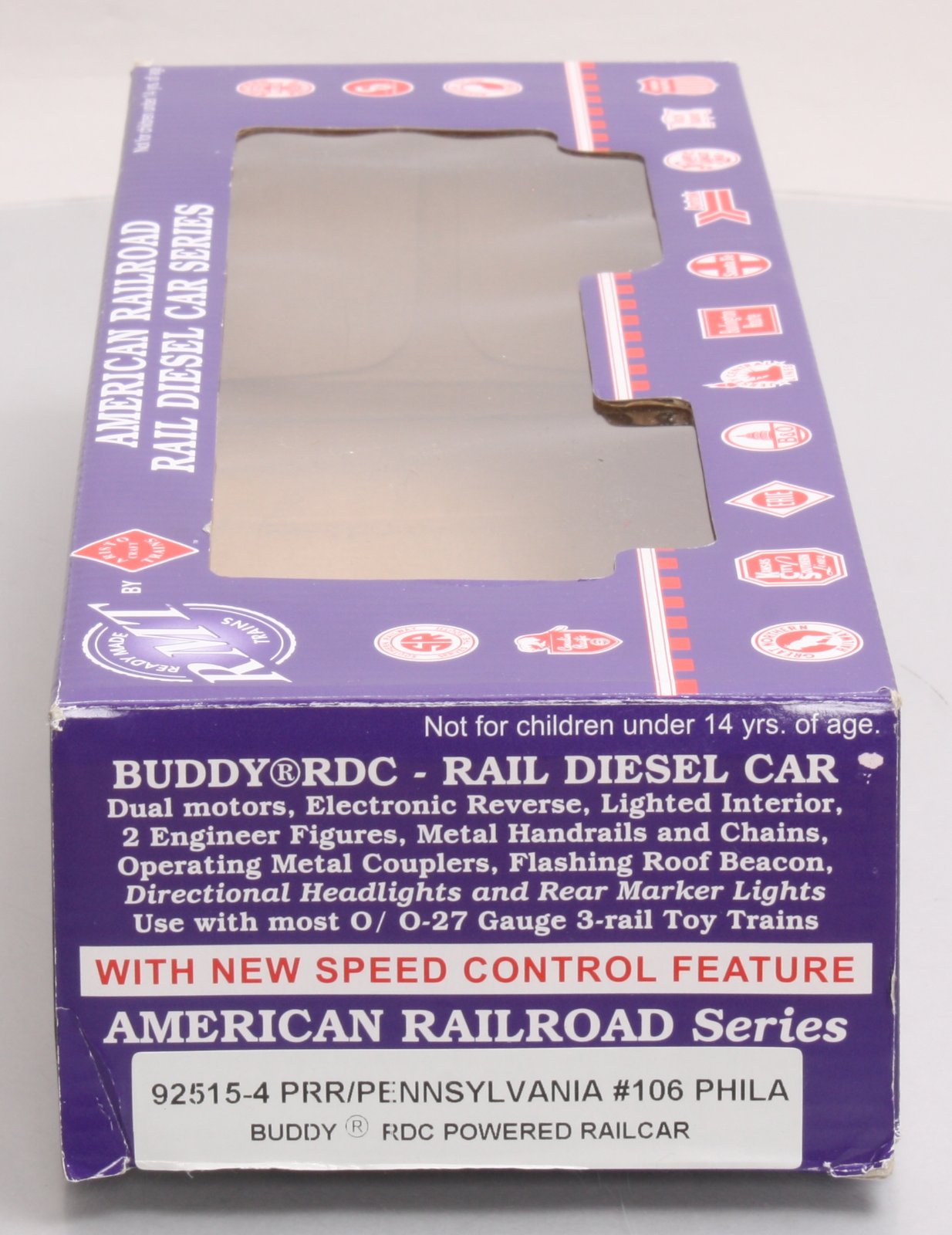 RMT 92515-4 O Gauge PRR/Philadelphia Buddy Powered Rail Diesel Car #106