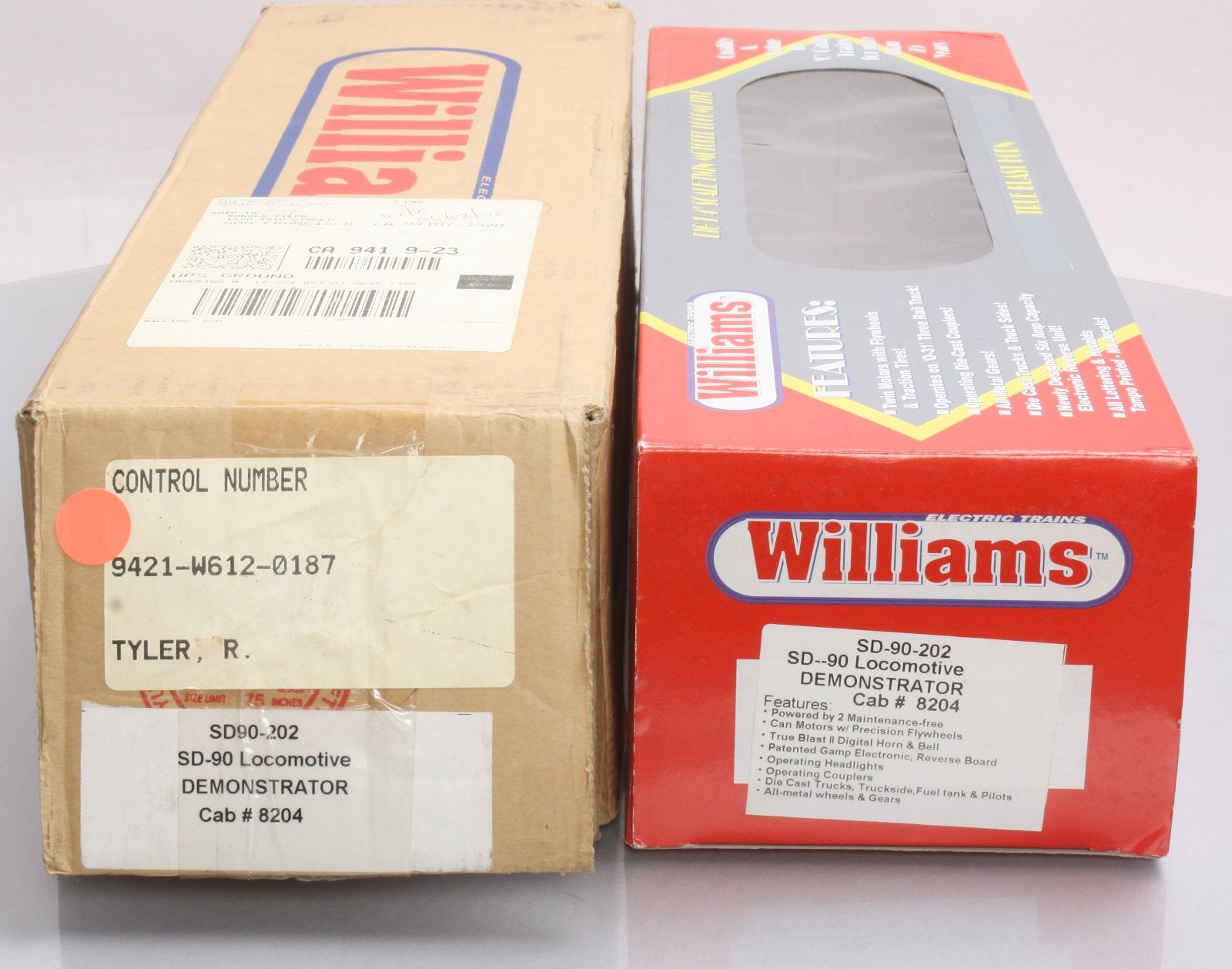 Williams SD90-202 O Gauge Demonstrator SD-90 Powered Diesel Locomotive #8204 NIB