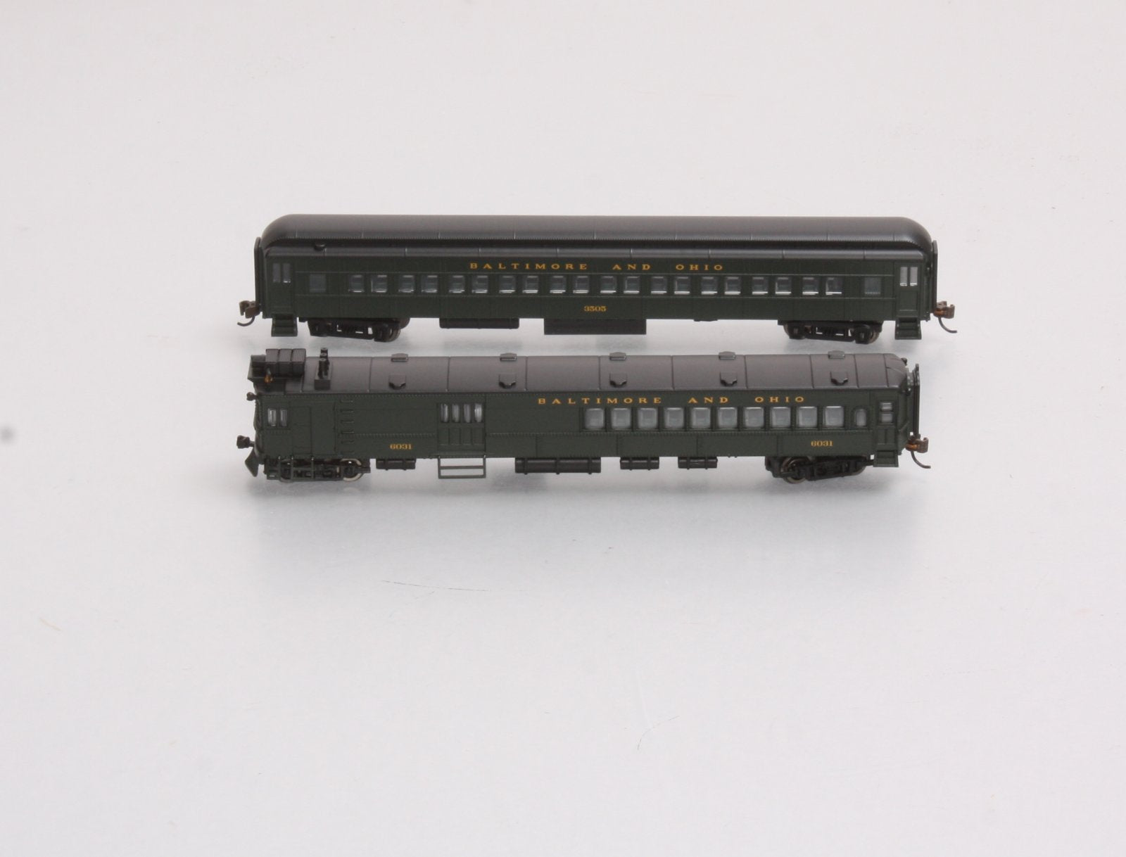 Bachmann 81466 N Baltimore and Ohio EMC Electric Doodlebug & Trailer Coach (DCC) LN/Box