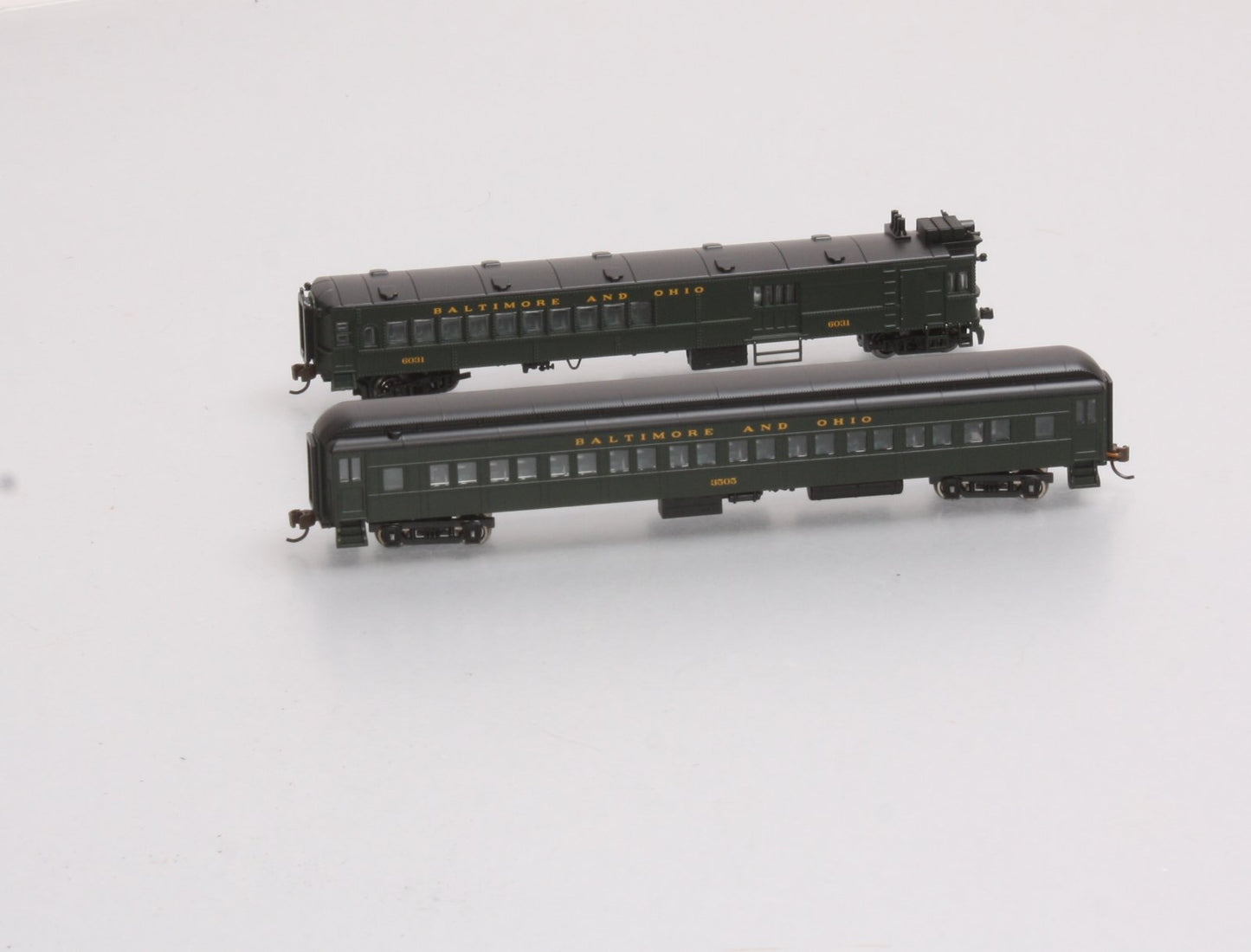 Bachmann 81466 N Baltimore and Ohio EMC Electric Doodlebug & Trailer Coach (DCC) LN/Box