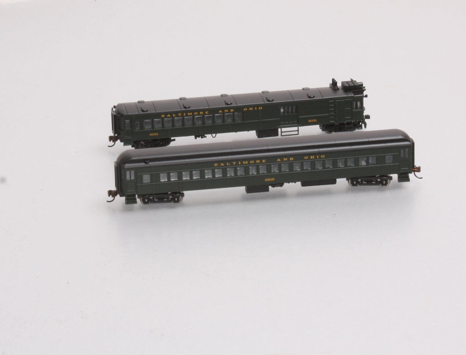 Bachmann 81466 N Baltimore and Ohio EMC Electric Doodlebug & Trailer Coach (DCC) LN/Box