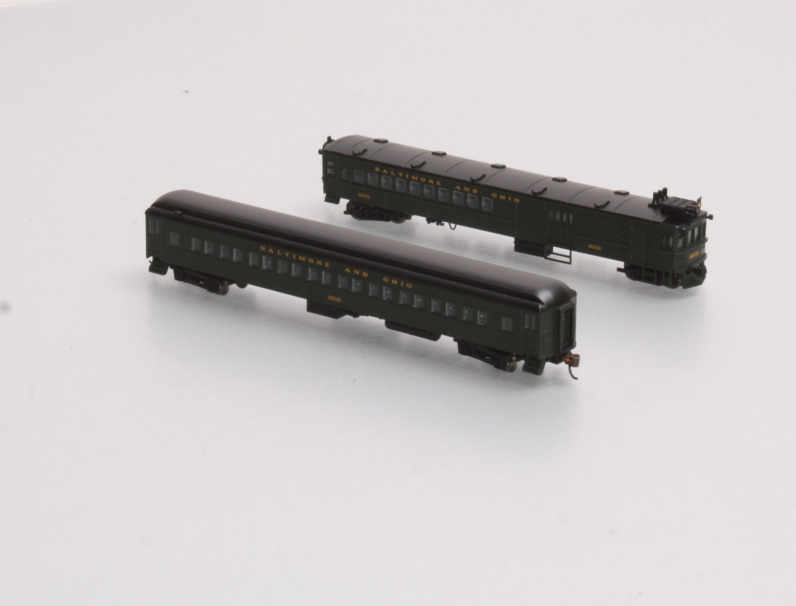 Bachmann 81466 N Baltimore and Ohio EMC Electric Doodlebug & Trailer Coach (DCC) LN/Box