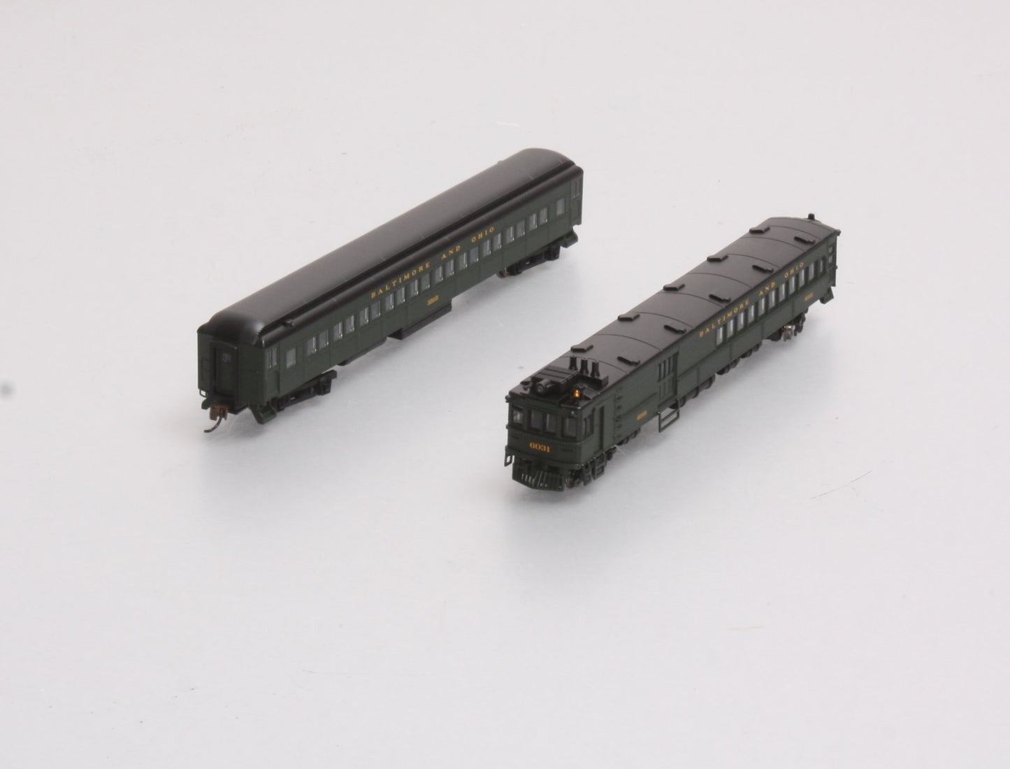 Bachmann 81466 N Baltimore and Ohio EMC Electric Doodlebug & Trailer Coach (DCC) LN/Box