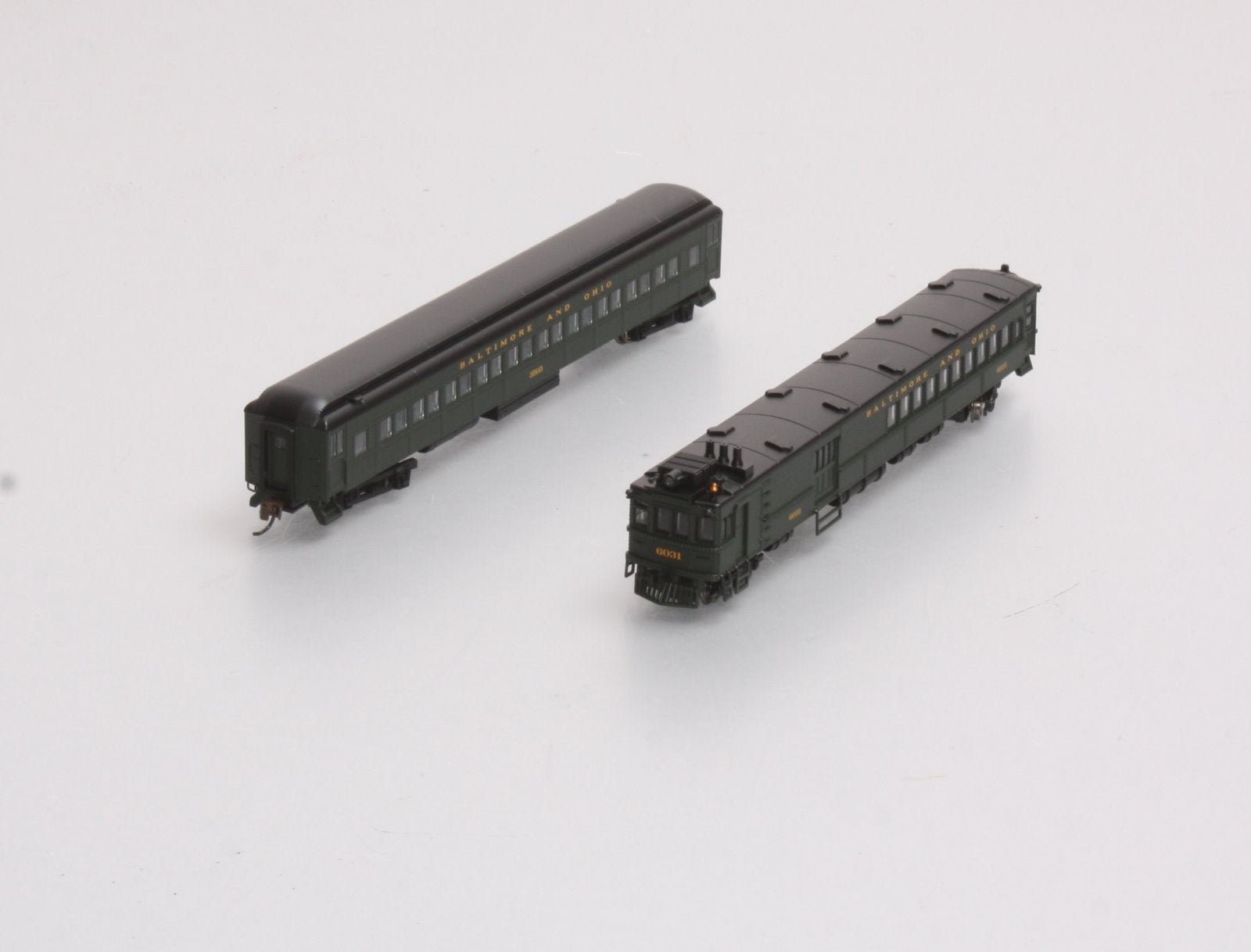 Bachmann 81466 N Baltimore and Ohio EMC Electric Doodlebug & Trailer Coach (DCC) LN/Box