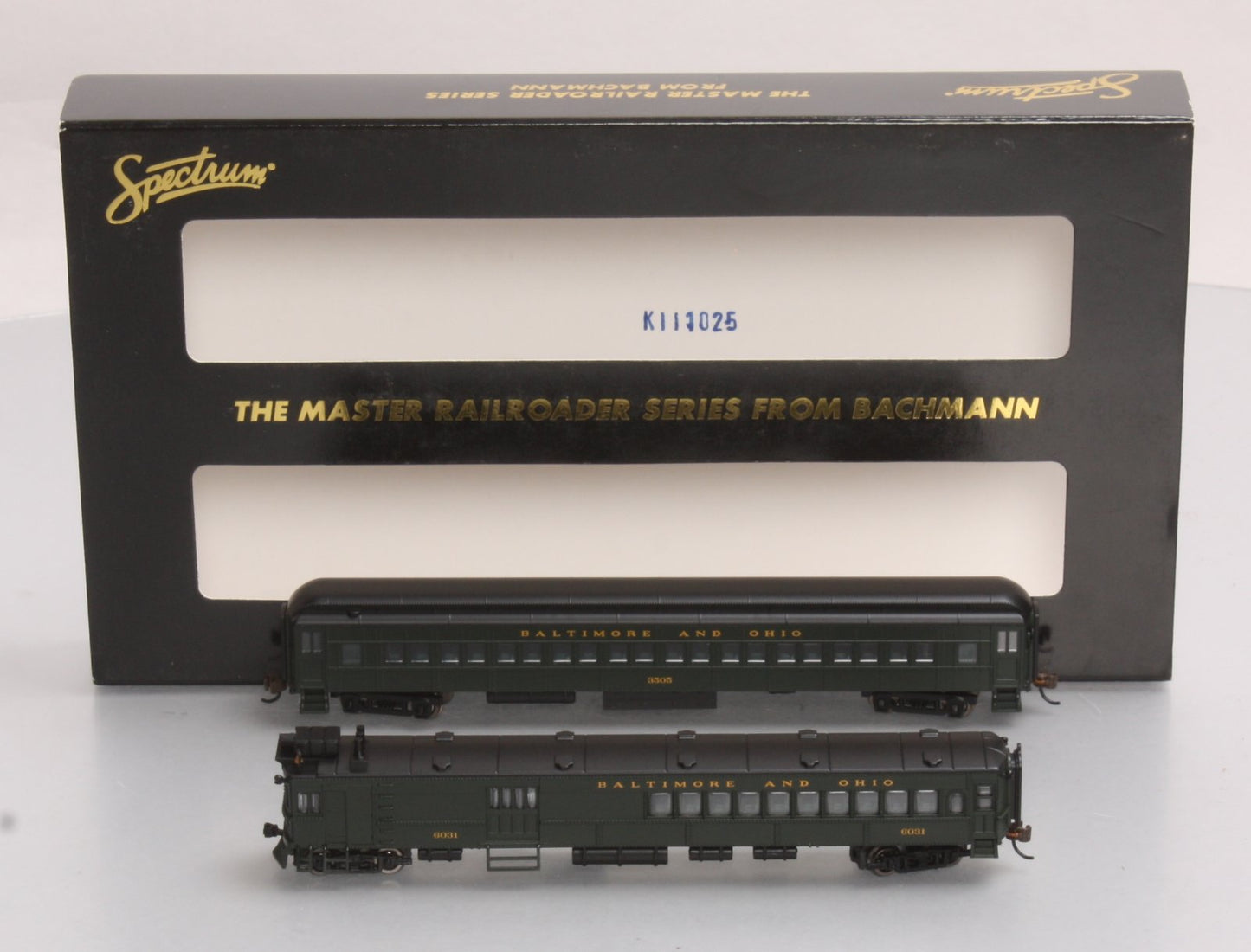 Bachmann 81466 N Baltimore and Ohio EMC Electric Doodlebug & Trailer Coach (DCC) LN/Box