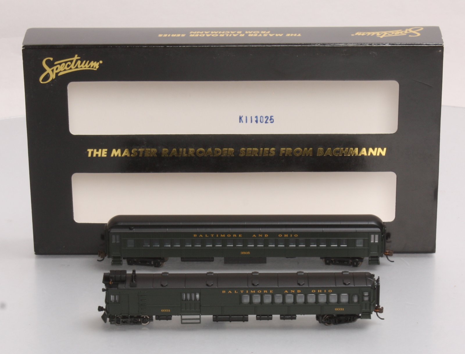 Bachmann 81466 N Baltimore and Ohio EMC Electric Doodlebug & Trailer Coach (DCC) LN/Box