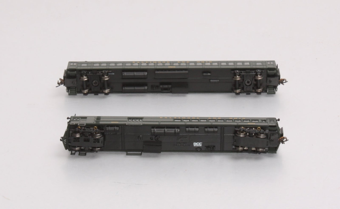 Bachmann 81466 N Baltimore and Ohio EMC Electric Doodlebug & Trailer Coach (DCC) LN/Box